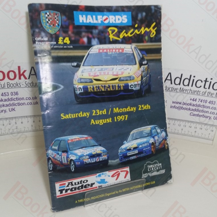 Halfords Racing: Official Programme, 23-25 August 1997 (Signed by multiple drivers)