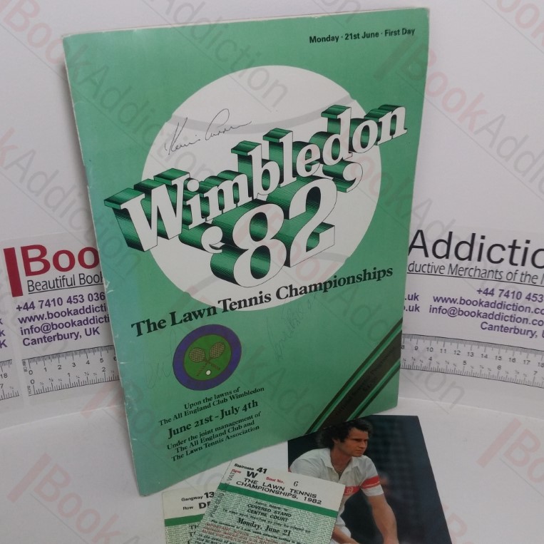 Wimbledon 1982 Official Souvenir Programme: Monday 21st June, First Day (Three autographs on front)