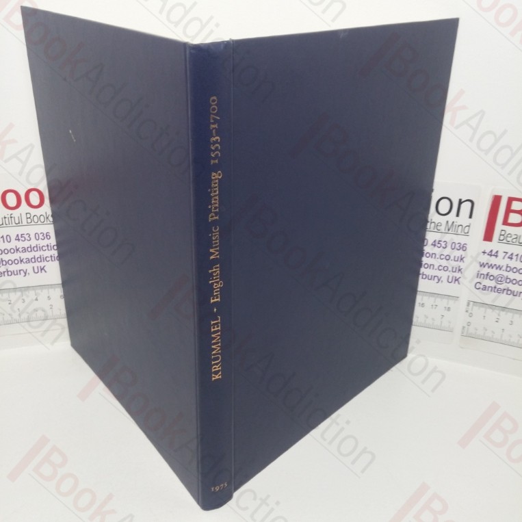 English Music Printing, 1553-1700