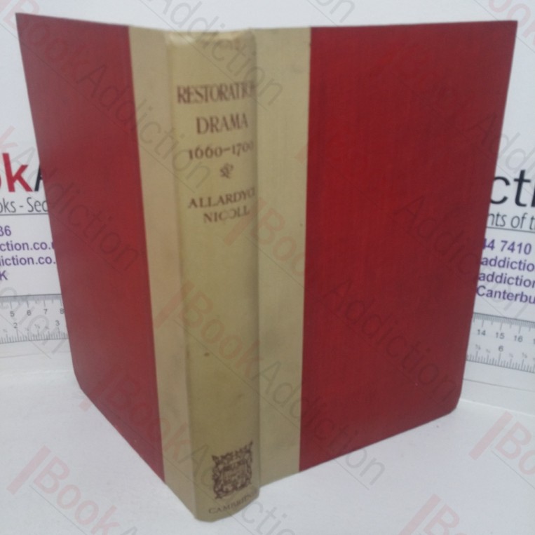 A History of Restoration Drama, 1660-1700