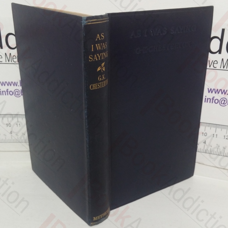 As I Was Saying: A Book of Essays