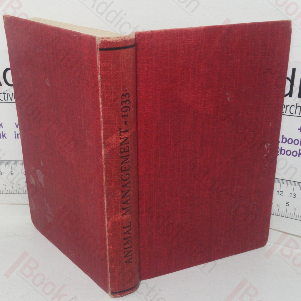 Animal Management, 1933