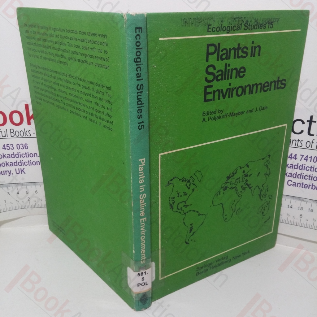 Plants in Saline Environments (Ecological Studies series, No. 15))