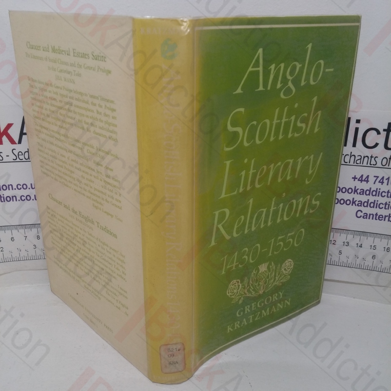 Anglo-Scottish Literary Relations, 1430-1550