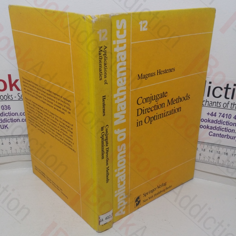Conjugate Direction Methods in Optimization (Stochastic Modelling and Applied Probability, No. 12)