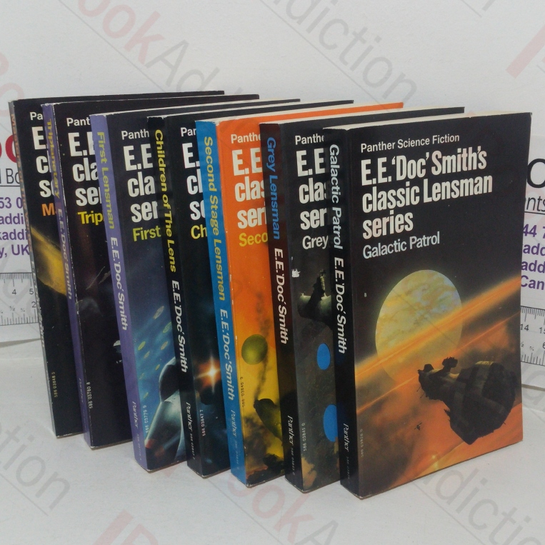 Complete Lensman series: Triplanetary; First Lensman; Galatic Patrol; Grey Lensman; Second Stage Lensmen; Children of the Lens; Masters of the Vortex (E E Doc Smith Science Fiction Collection) (Seven volumes)