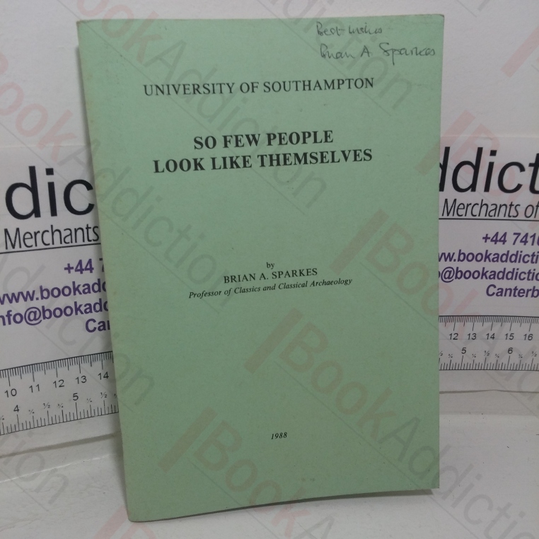 So Few People Look Like Themselves: An Inaugural Lecture