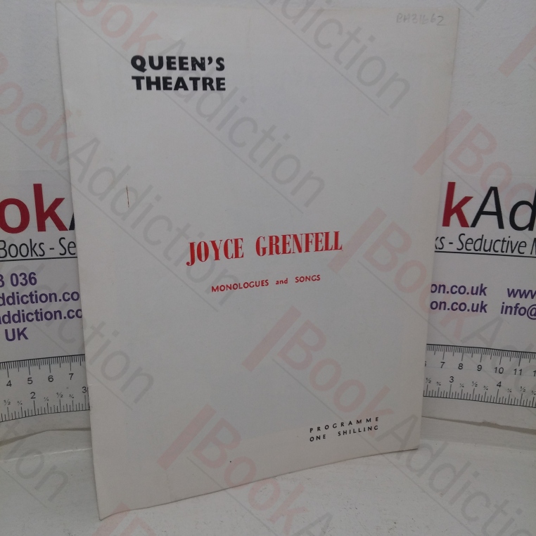 Joyce Grenfell: Monologues and Songs (Theatre Programme, Queen's Theatre, London, March 1965)